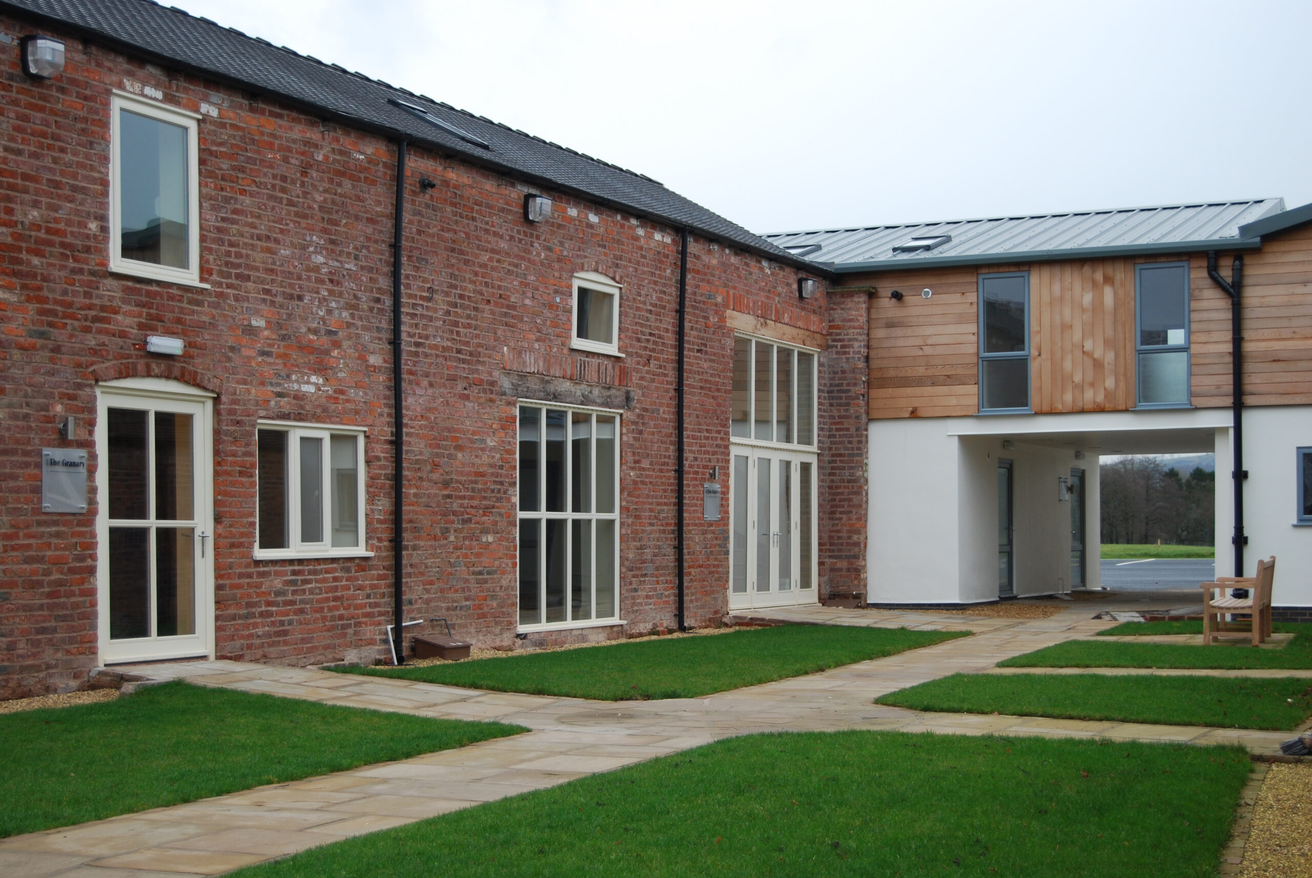 View from internal courtyard- converted barns