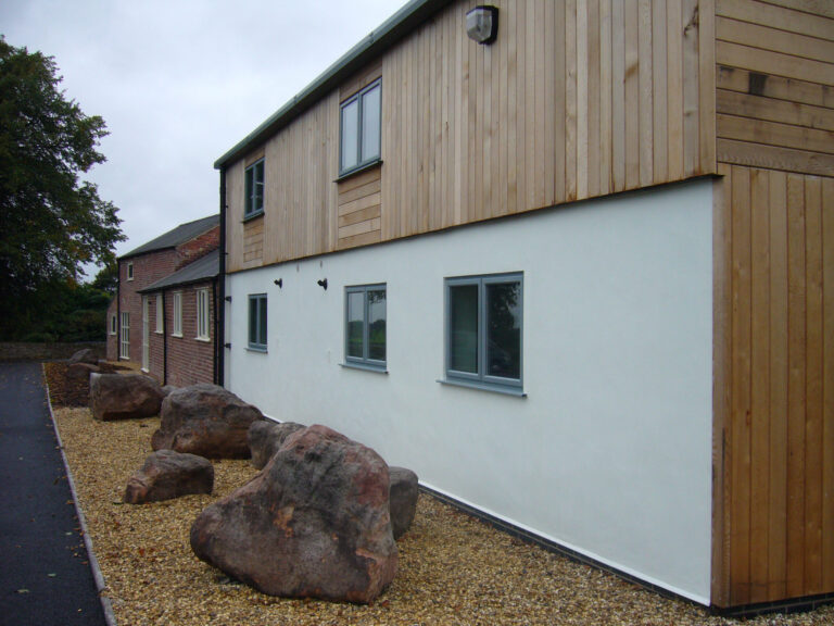 Brick, Timber cladding and render external finishes