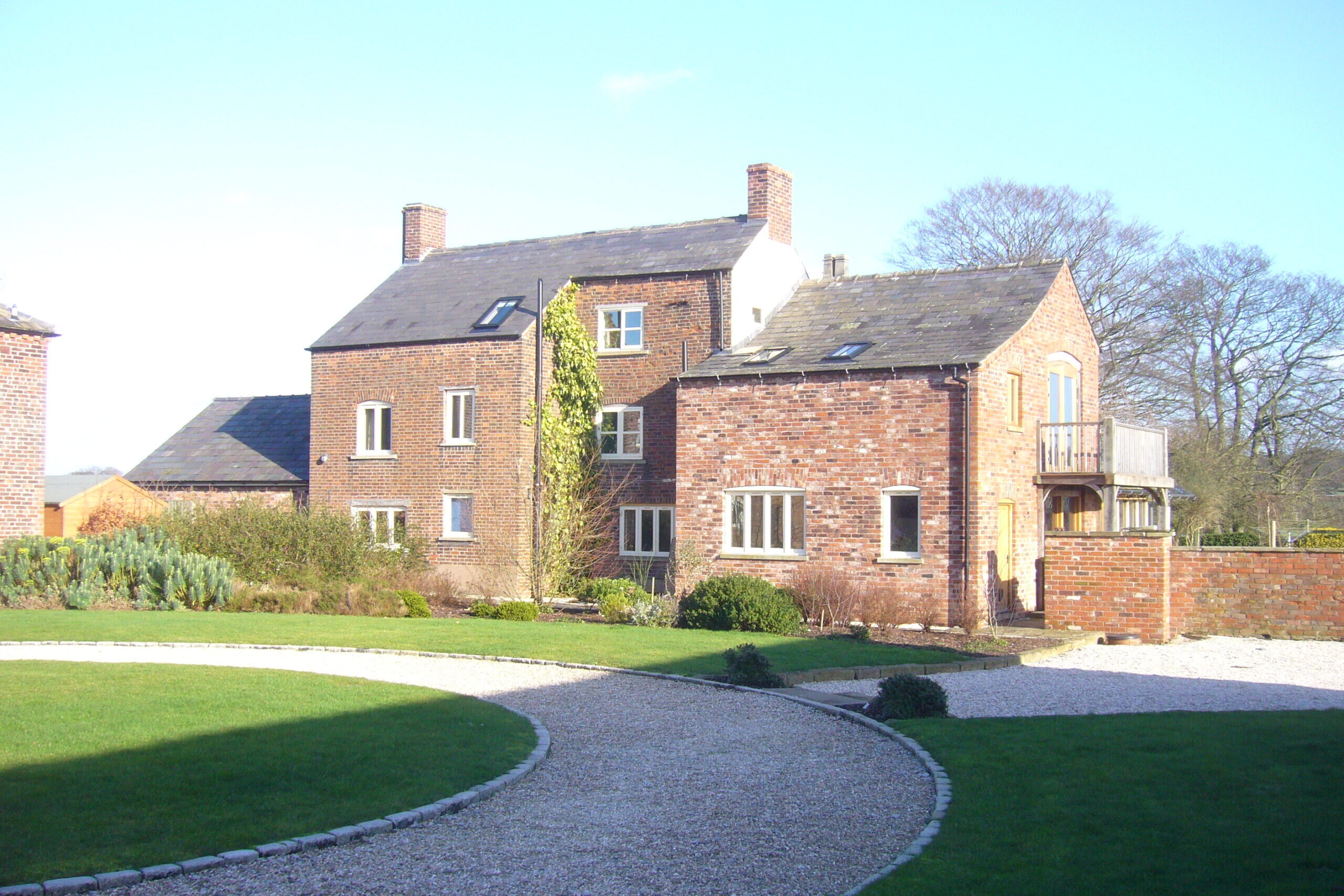 brick farmhouse