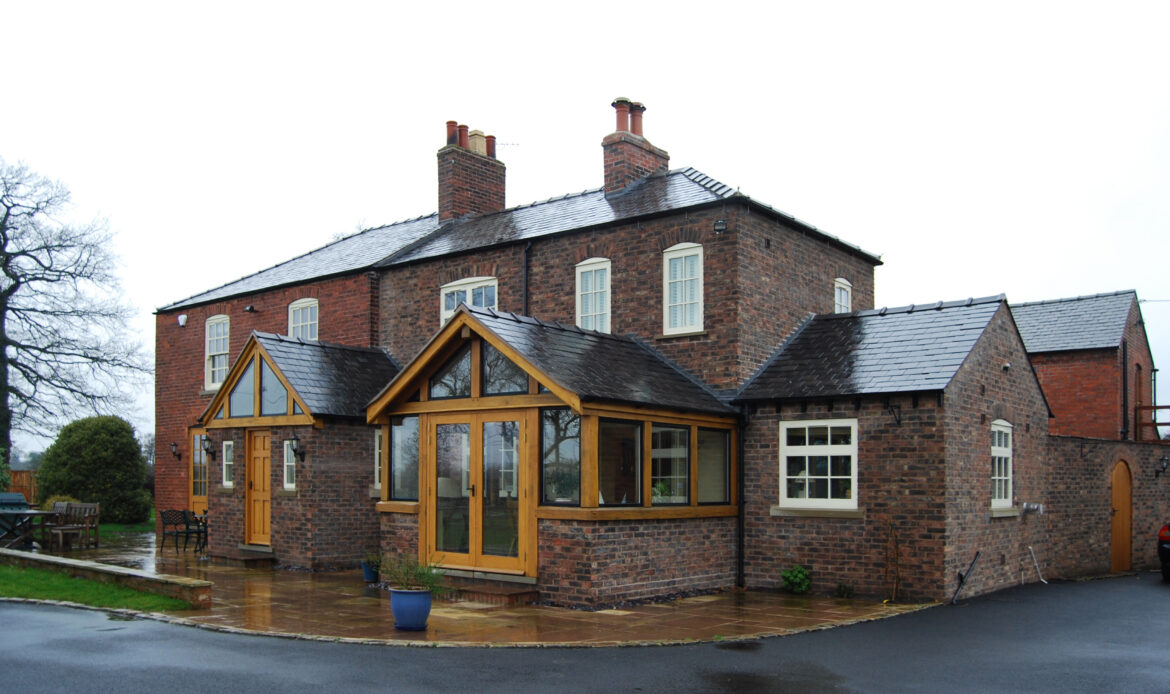 single storey extensions at Greenbank Farm