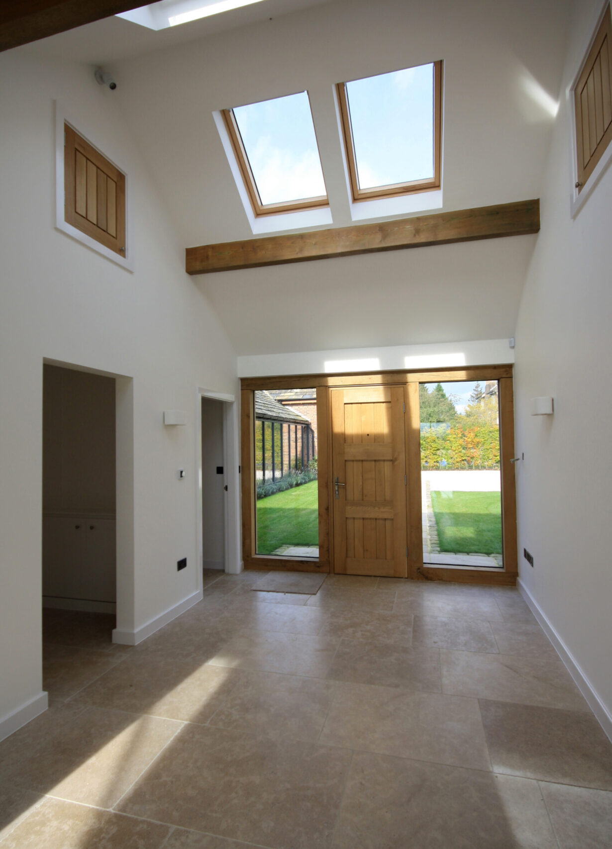 entrance hall with rooflights