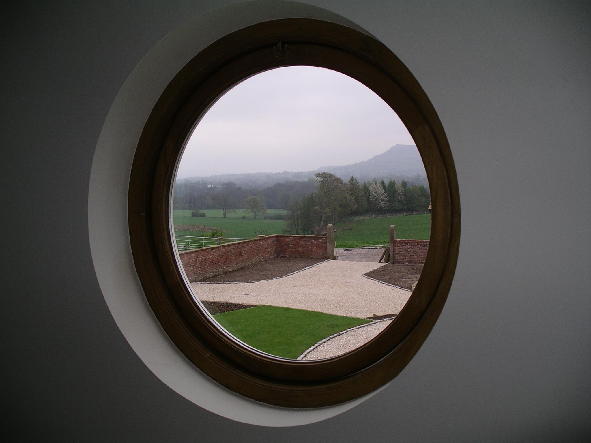 existing barn circular opening retained in conversion