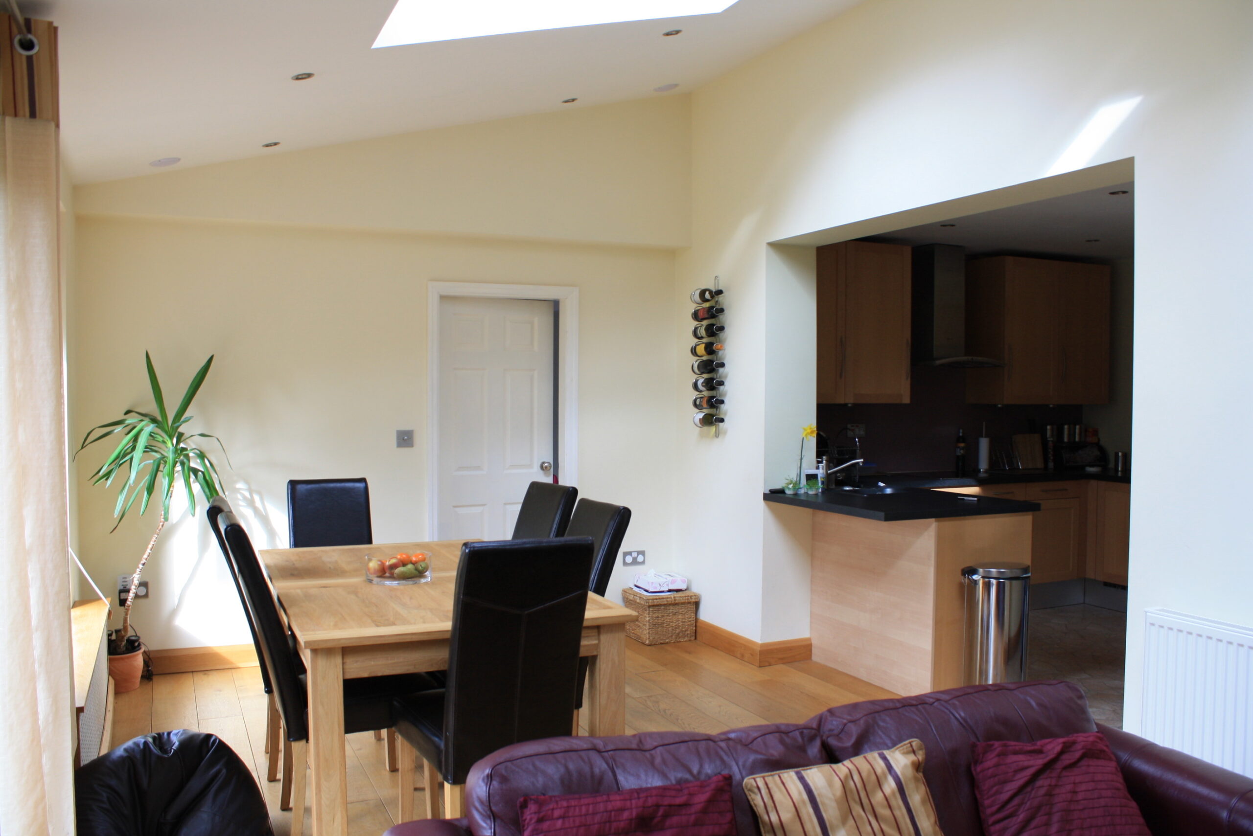kitchen and dining area in single storey rear extension