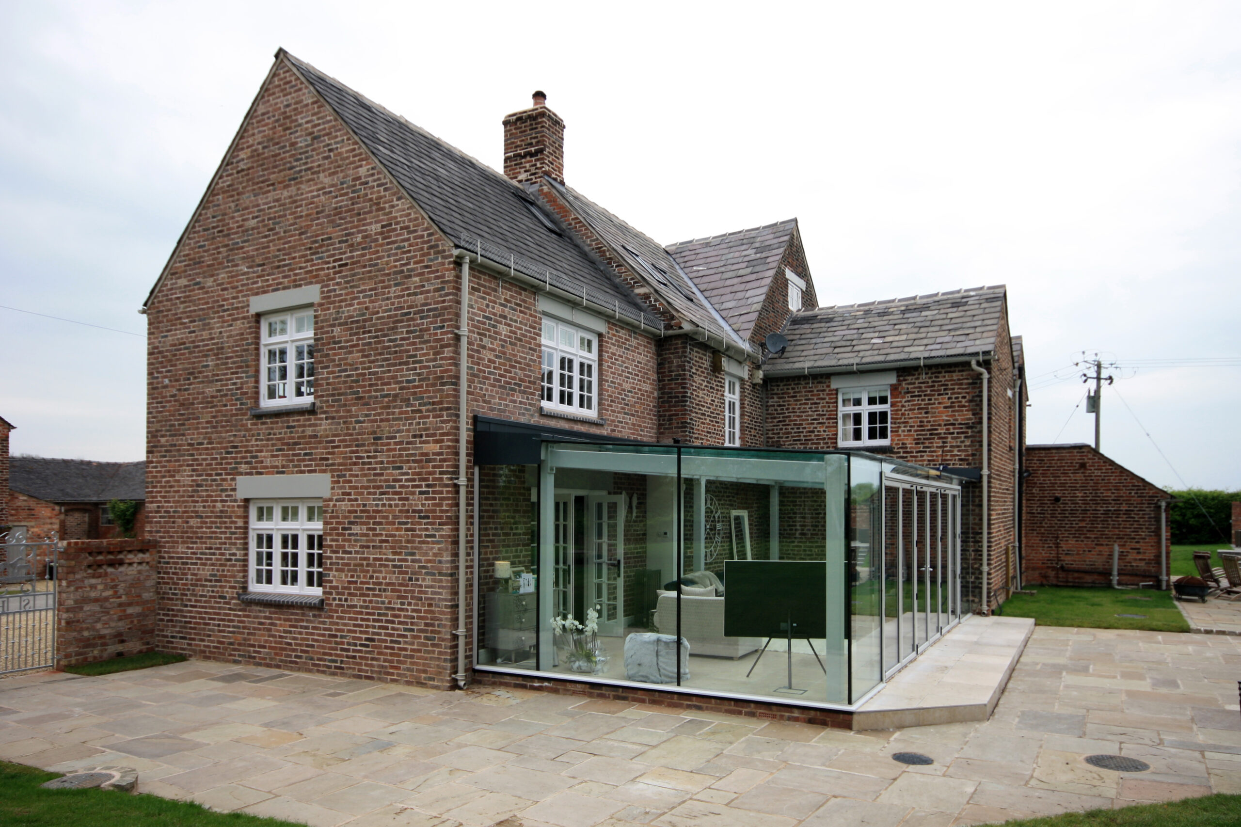 glazed conservatory rear extension