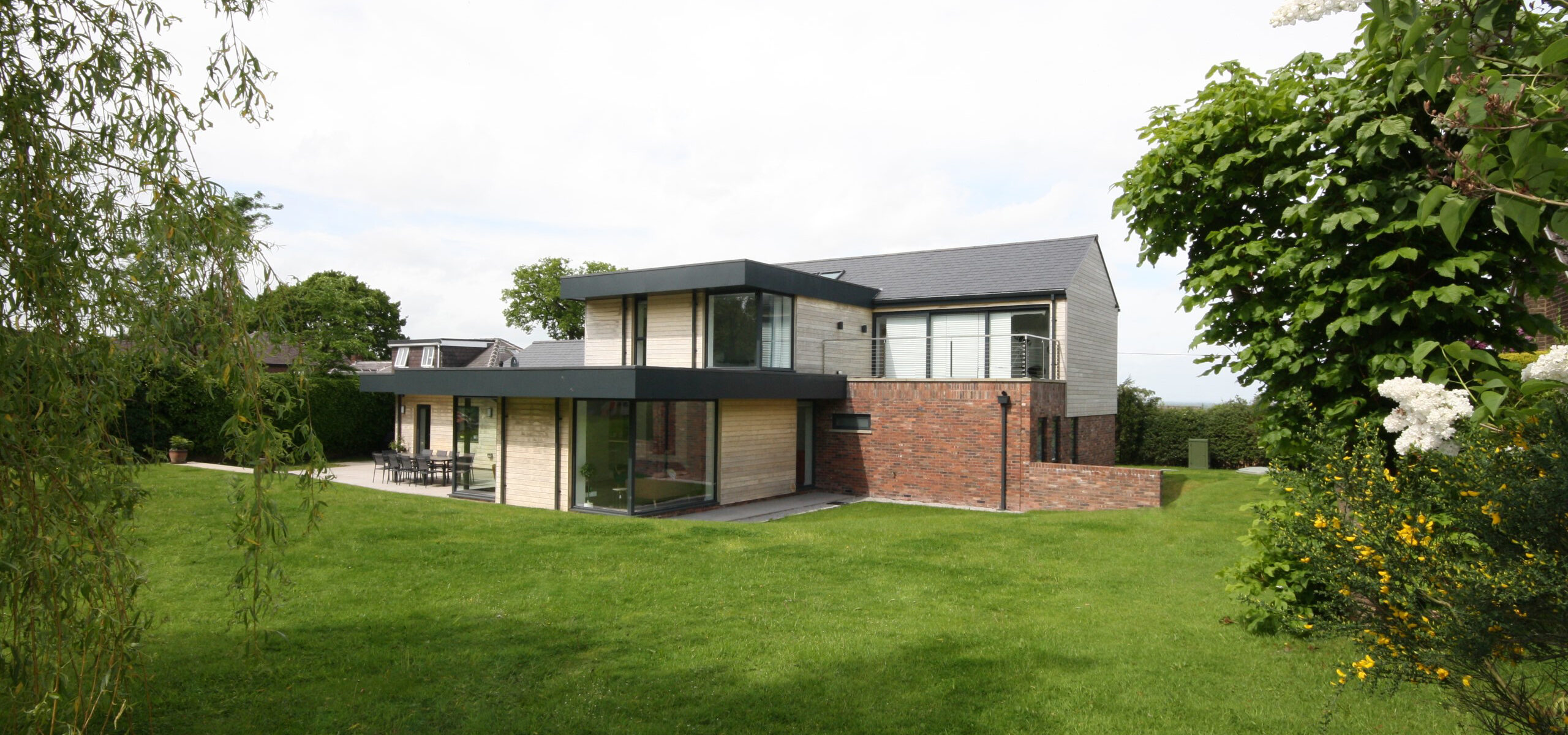 Sherwood rear view across garden