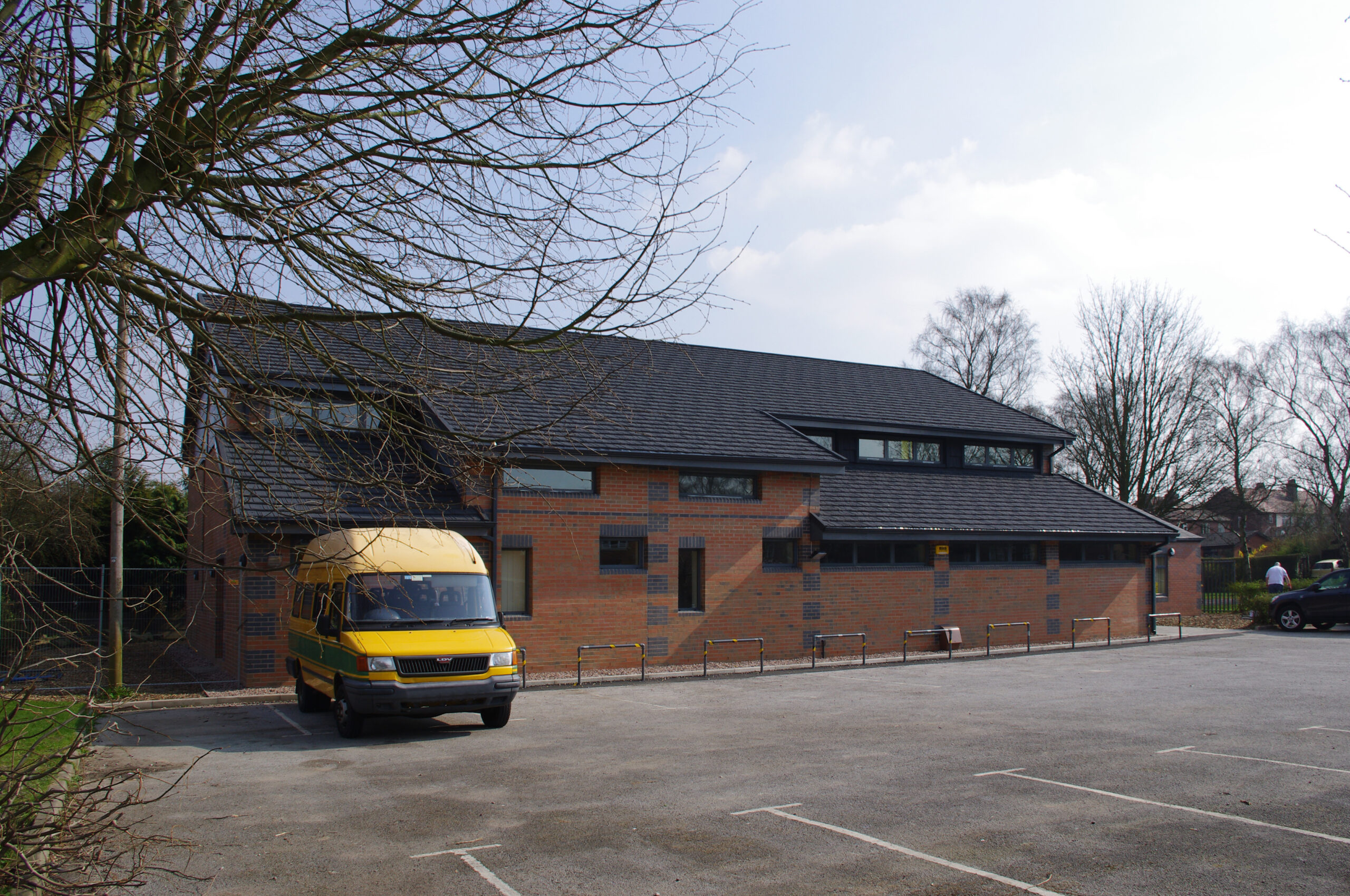 Church replacement hall and parking area