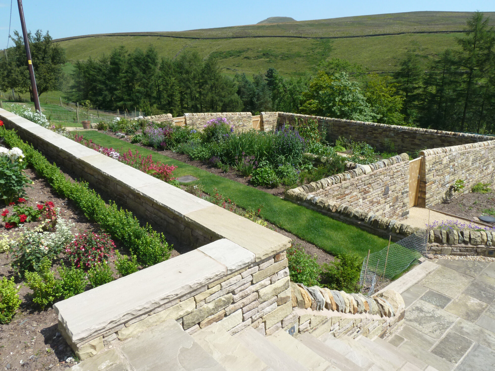 site landscaping at Heron Crag