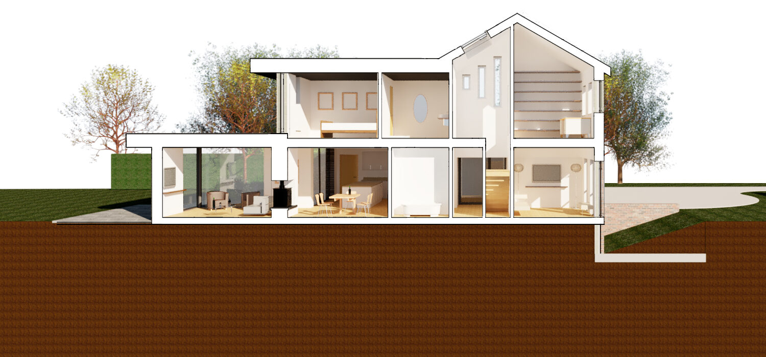Perspective section of Sherwood