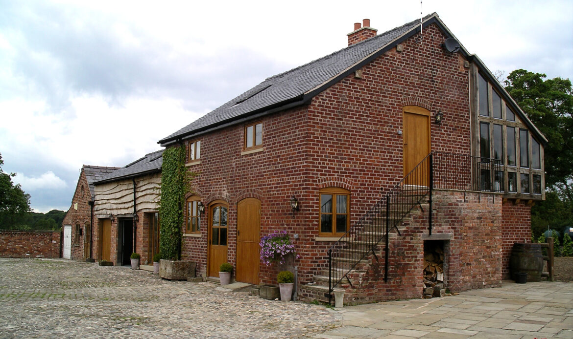 barn conversion with extensions and oak framing