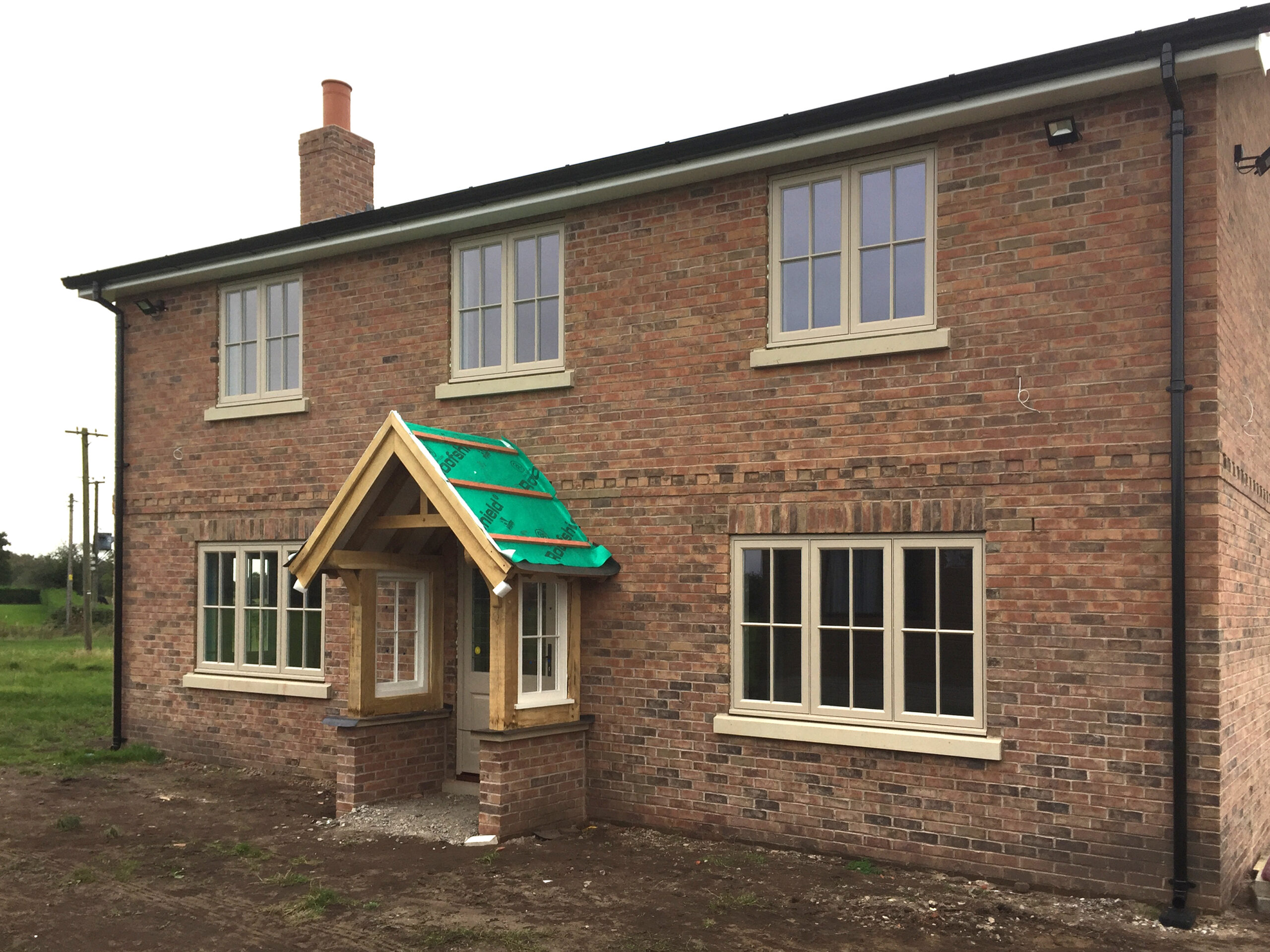 Fir Tree Farm replacement dwelling brick replacement dwelling with porch
