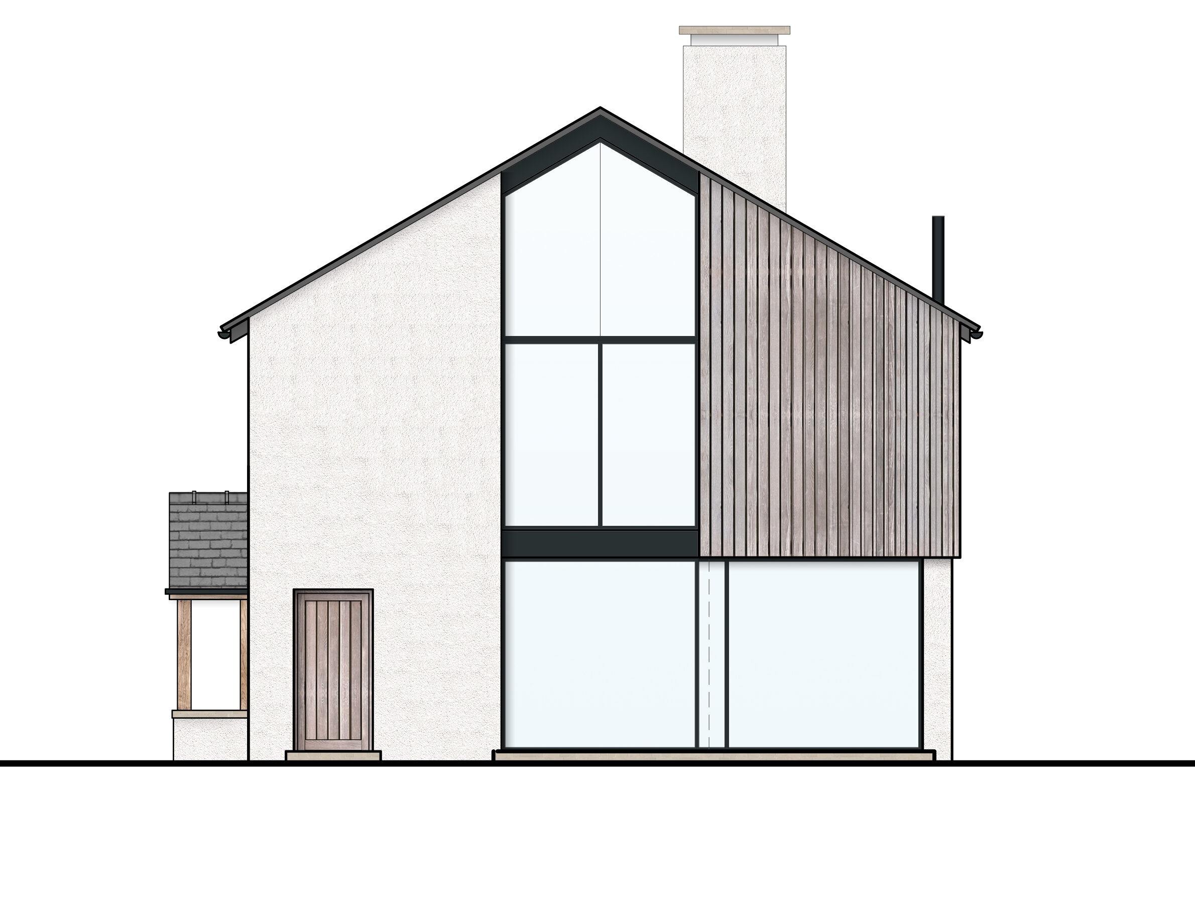 Arclid Farm side elevation