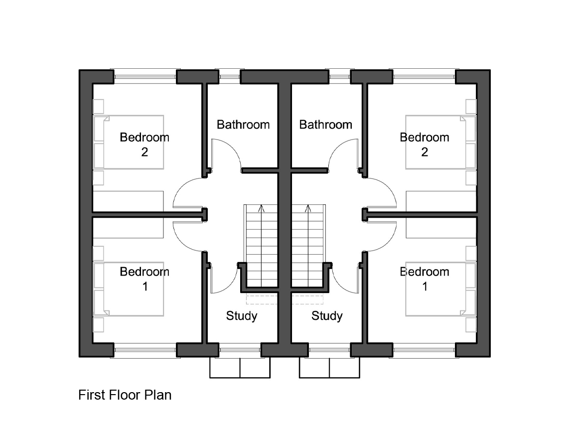 Hanging Gate Court - First Floor Plan