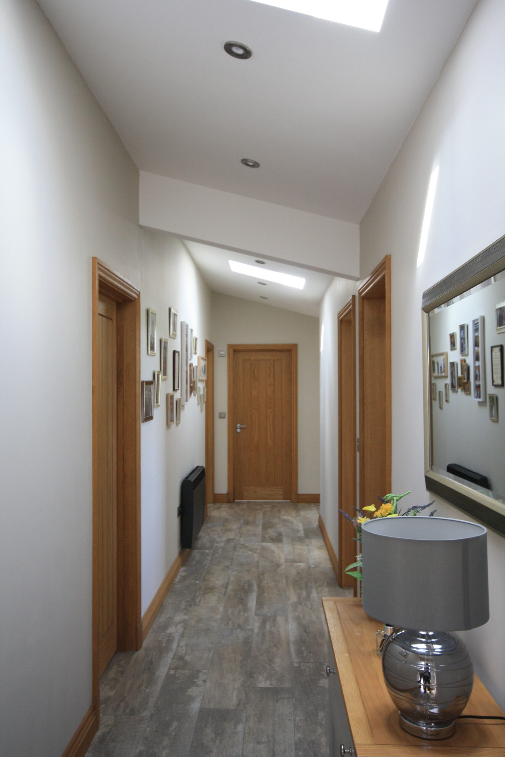 raked corridor at Sprink Lane giving access to all rooms