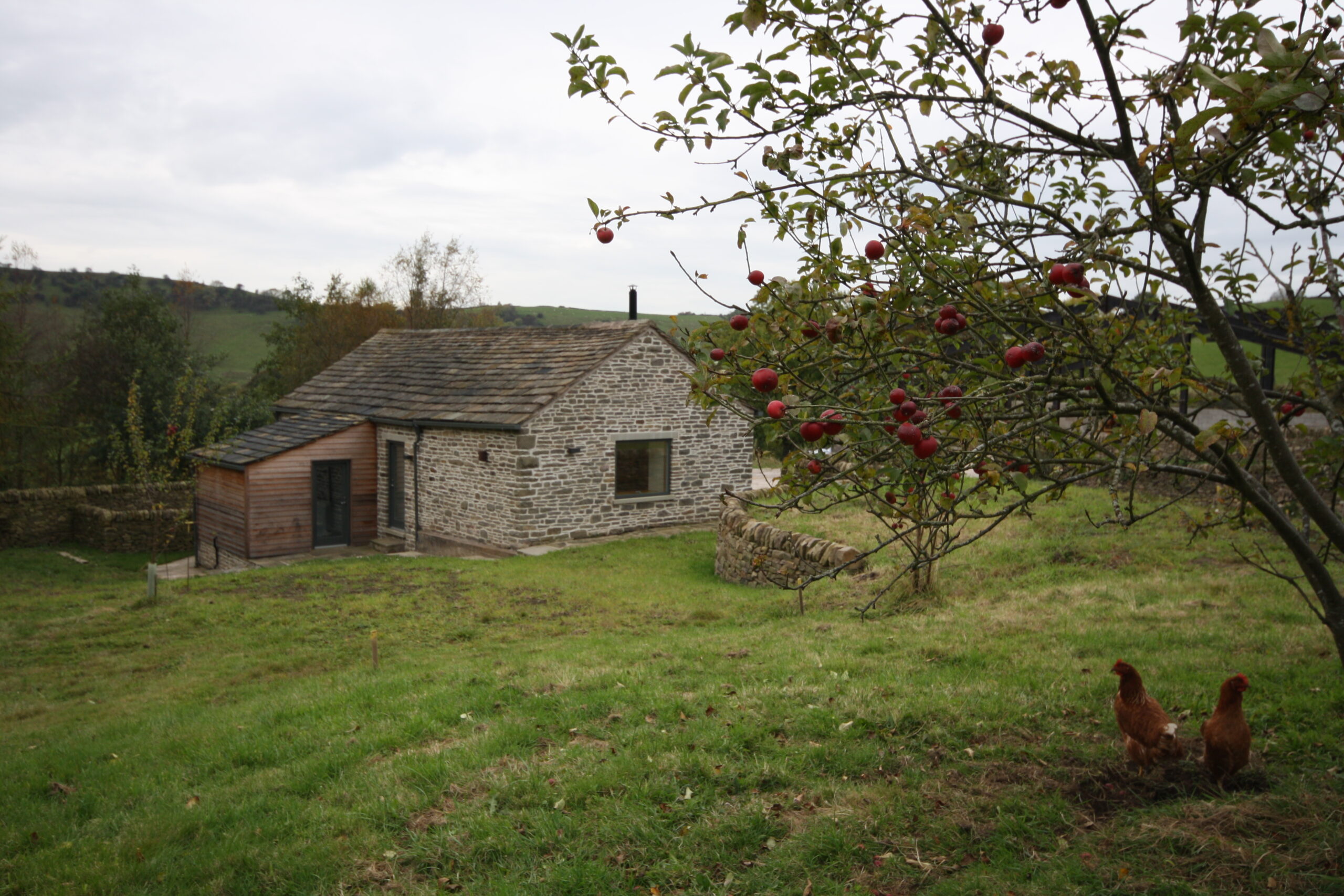 converted barn and gardens