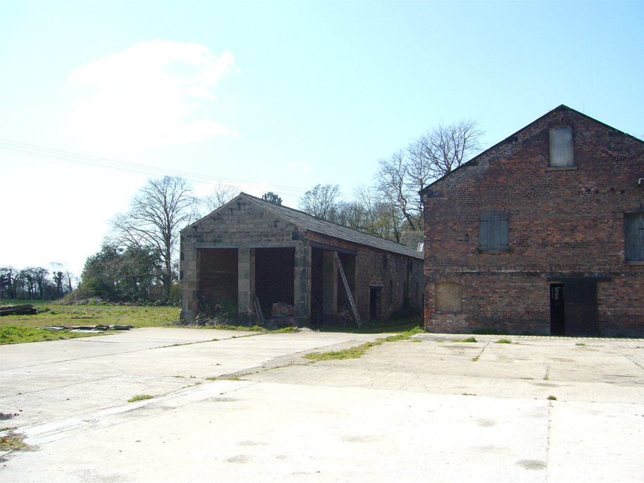 listed curtilage stable block in poor condition at Moor Hall Farm before conversion