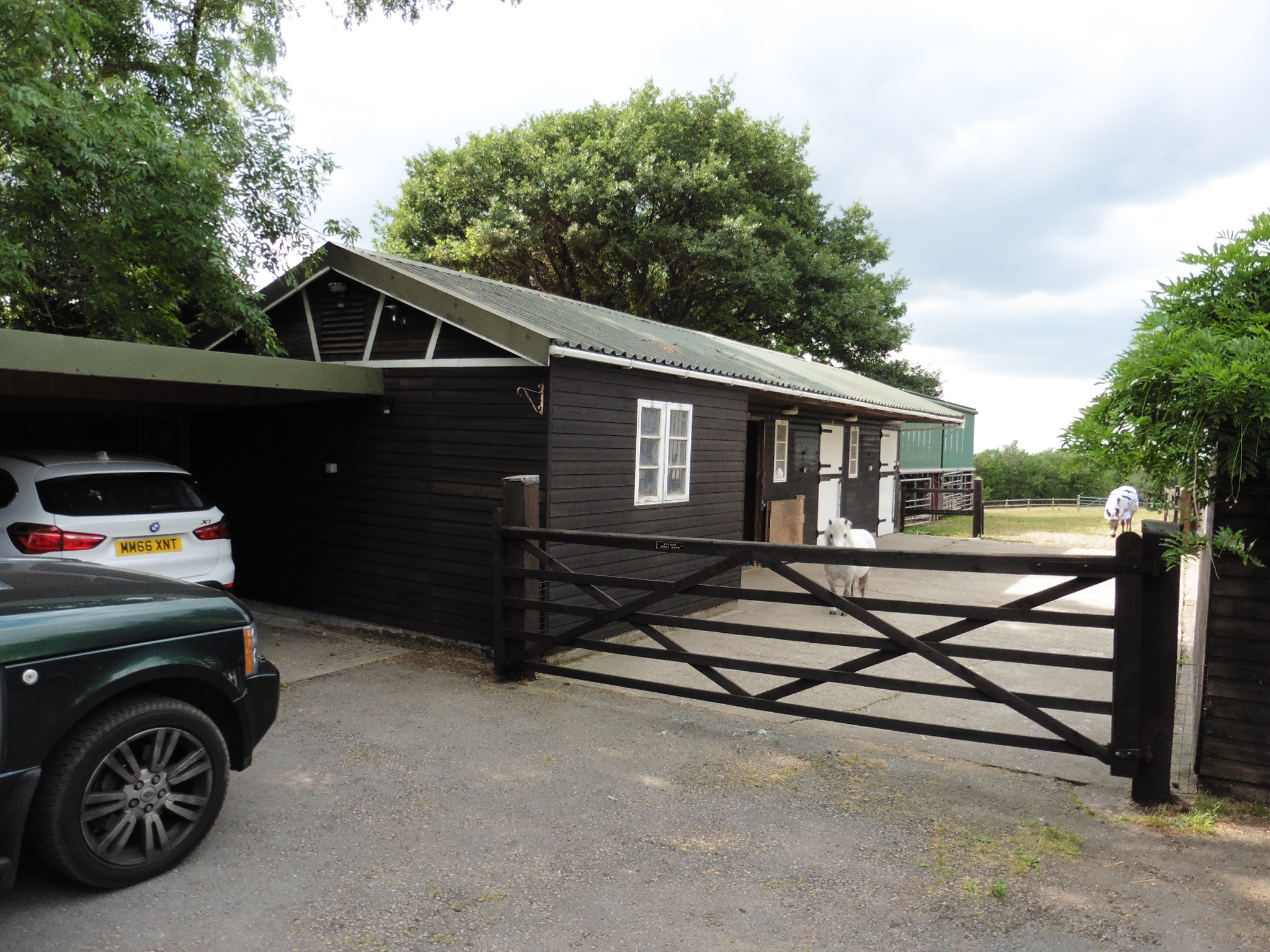 existing stables on site before development