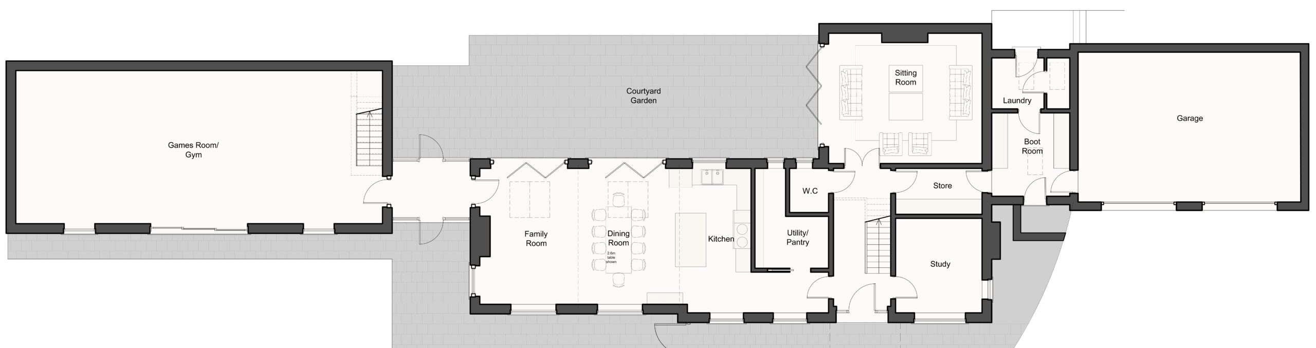 Hazelwall Cottage Ground Floor Plans