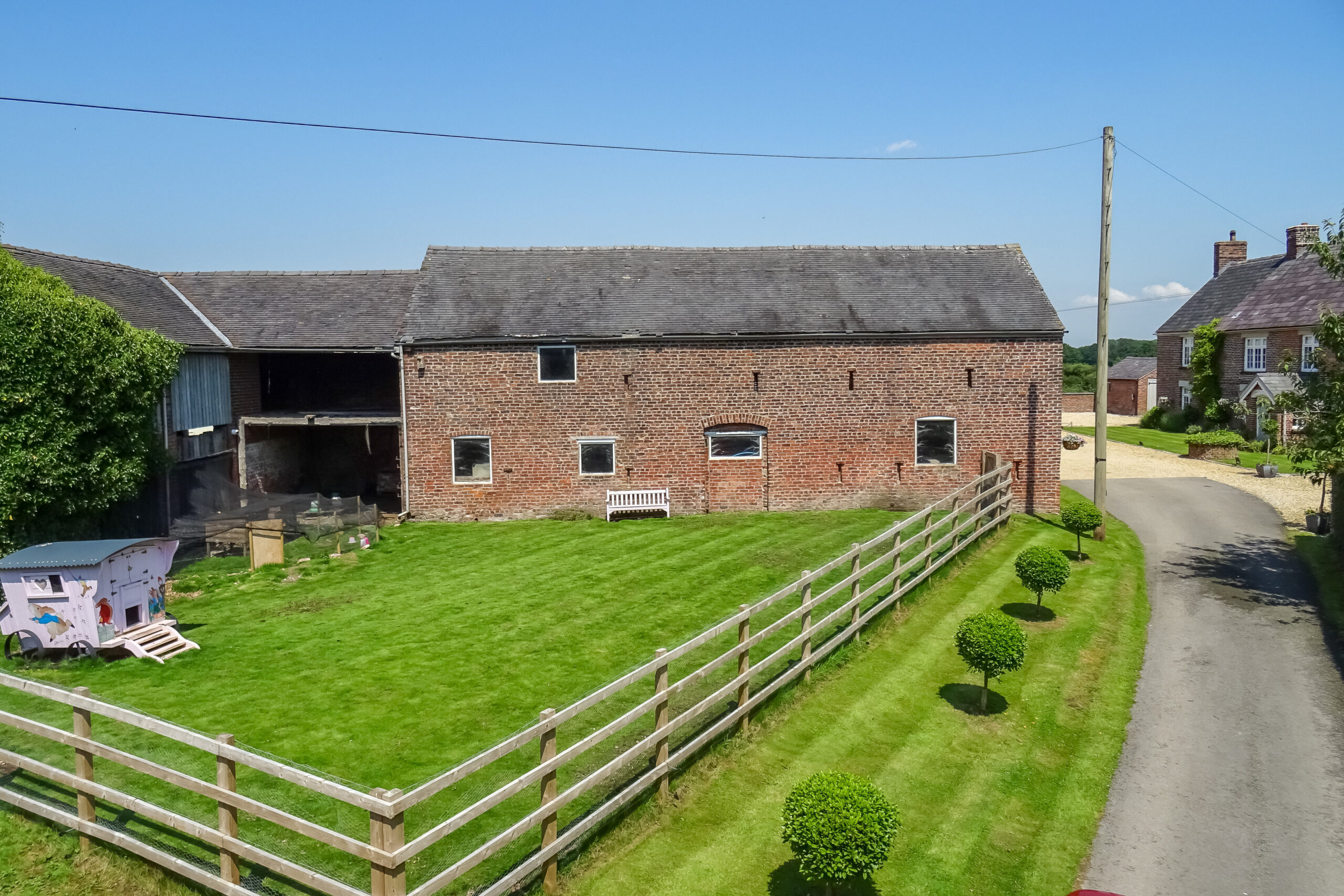existing barn at Swanwick Hall