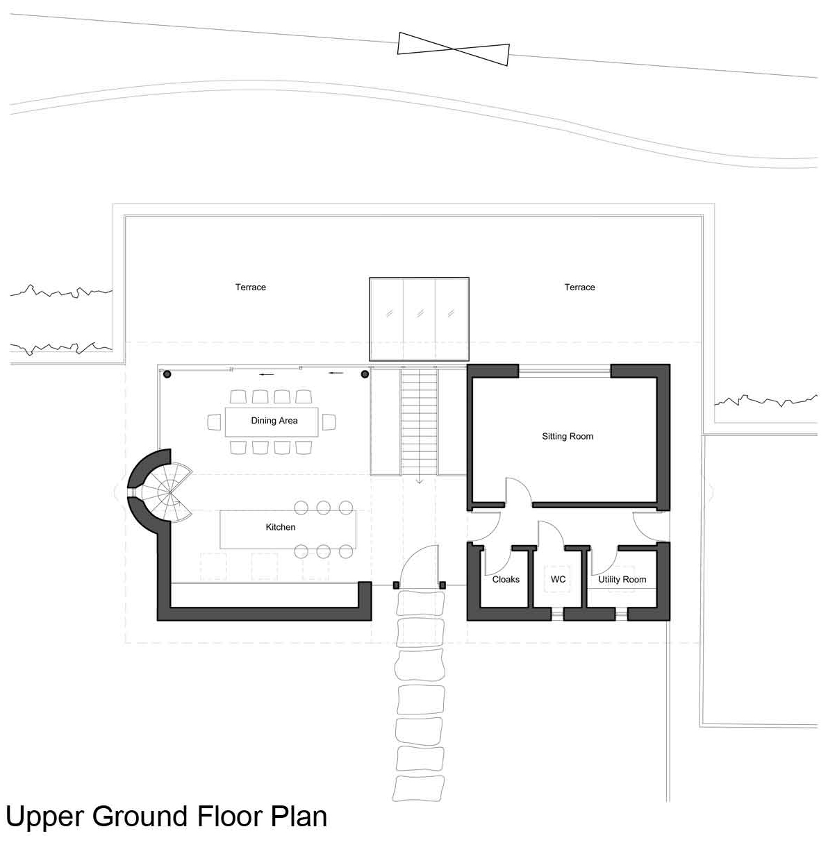 Slidemoor upper ground floor plan