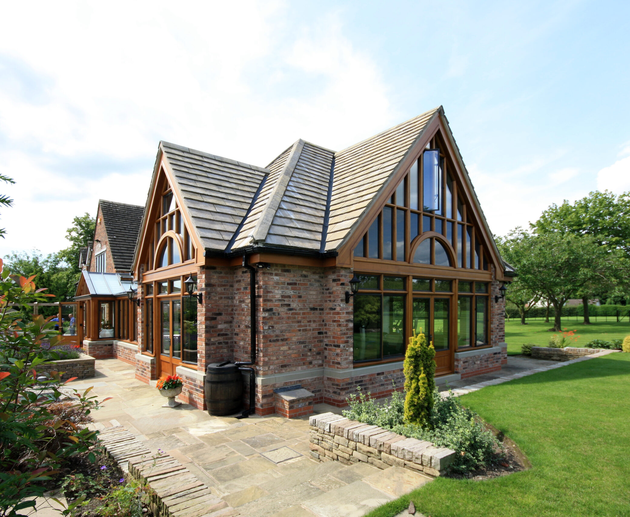 New extensions with gym and ground floor and master bedroom suite at first floor