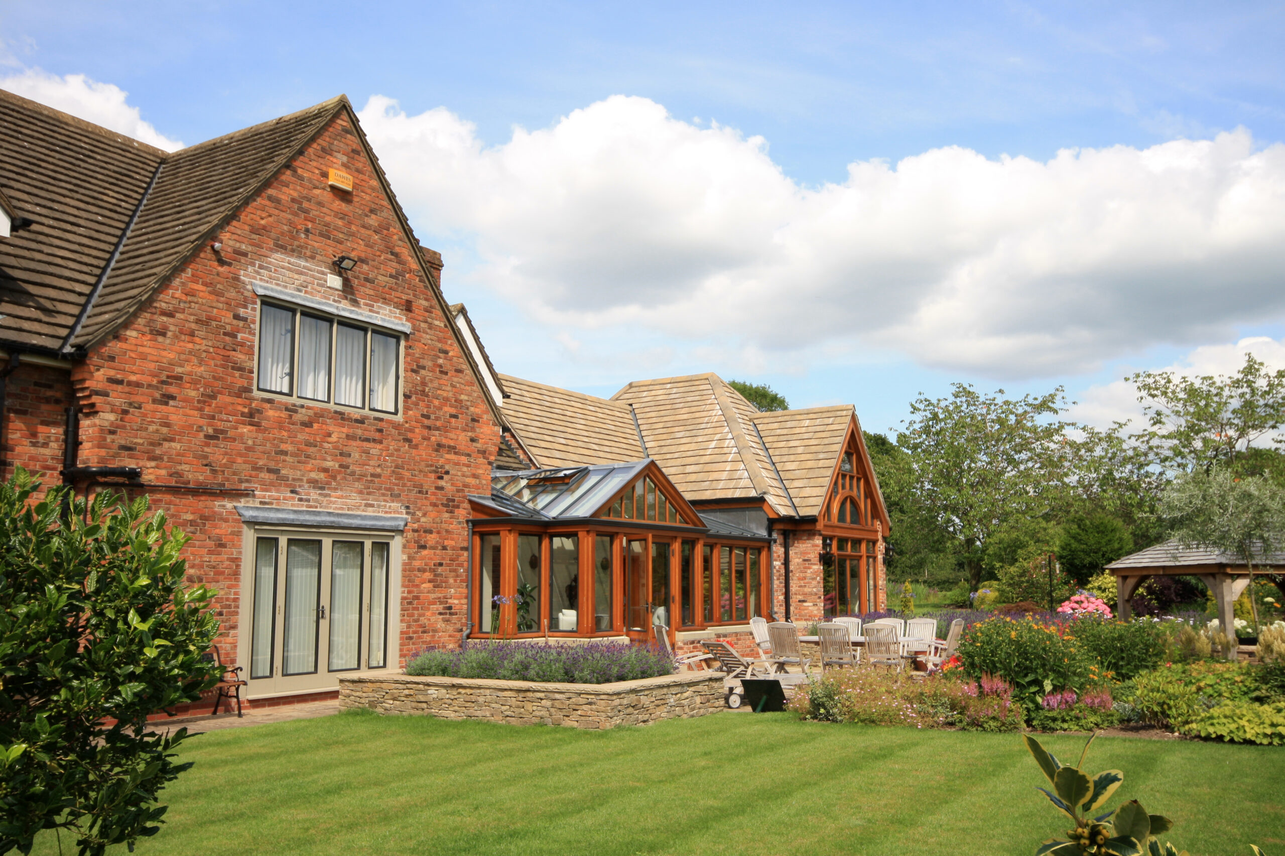 rear elevation of Willot House with dwellinghouse and new extensions