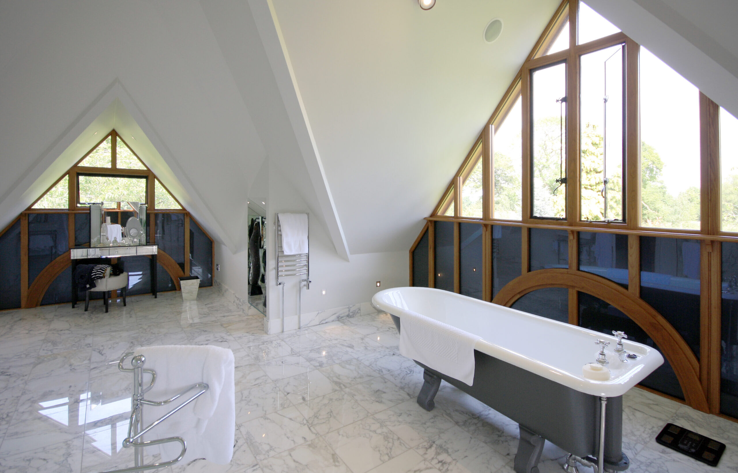 En suite to new Master bedroom suite with gable end glazing
