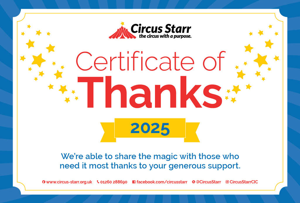 Proud to support Circus Starr