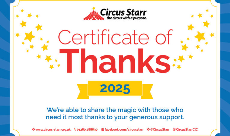 Proud to support Circus Starr